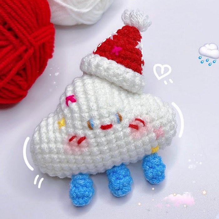 Crochet Christmas Clouds