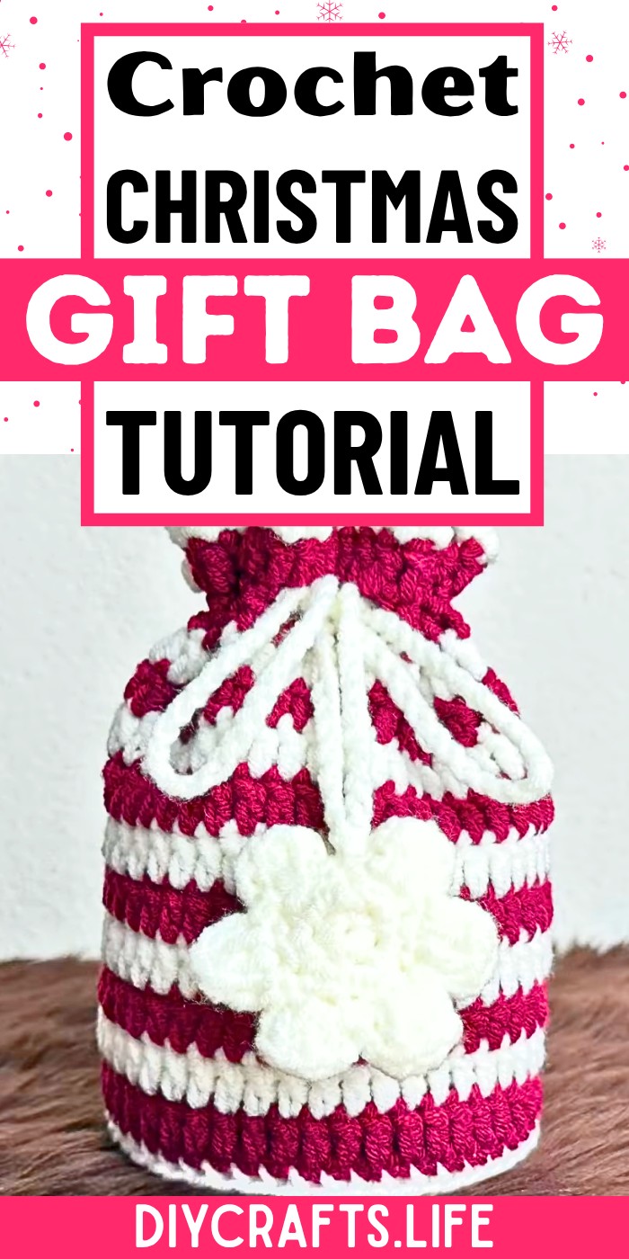 Crochet Christmas Gift Bag