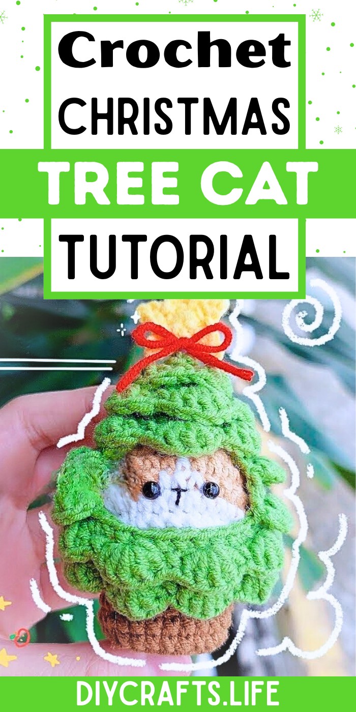 Crochet Christmas Tree Cat Tutorial– Perfect Handmade Décor for the Holidays