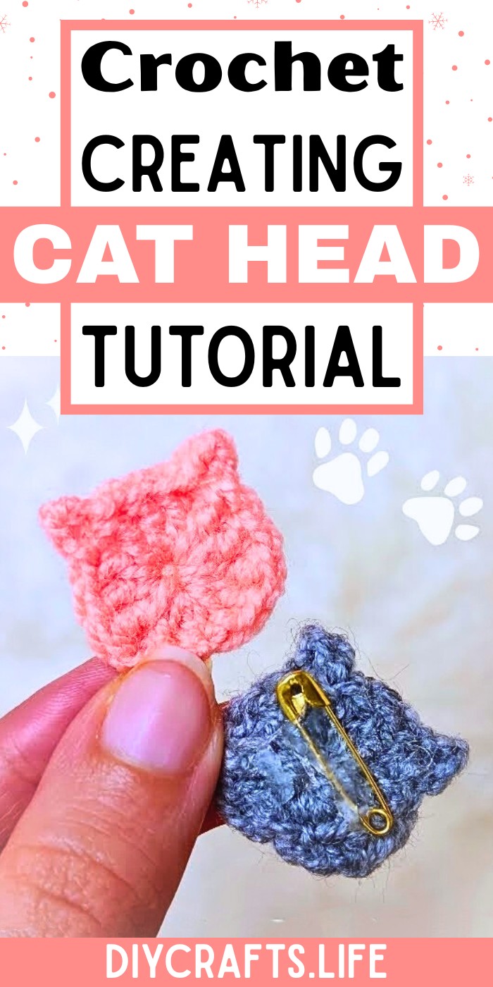 Crochet Tutorial for Creating an Adorable Cat Head for Gifts and Decorations