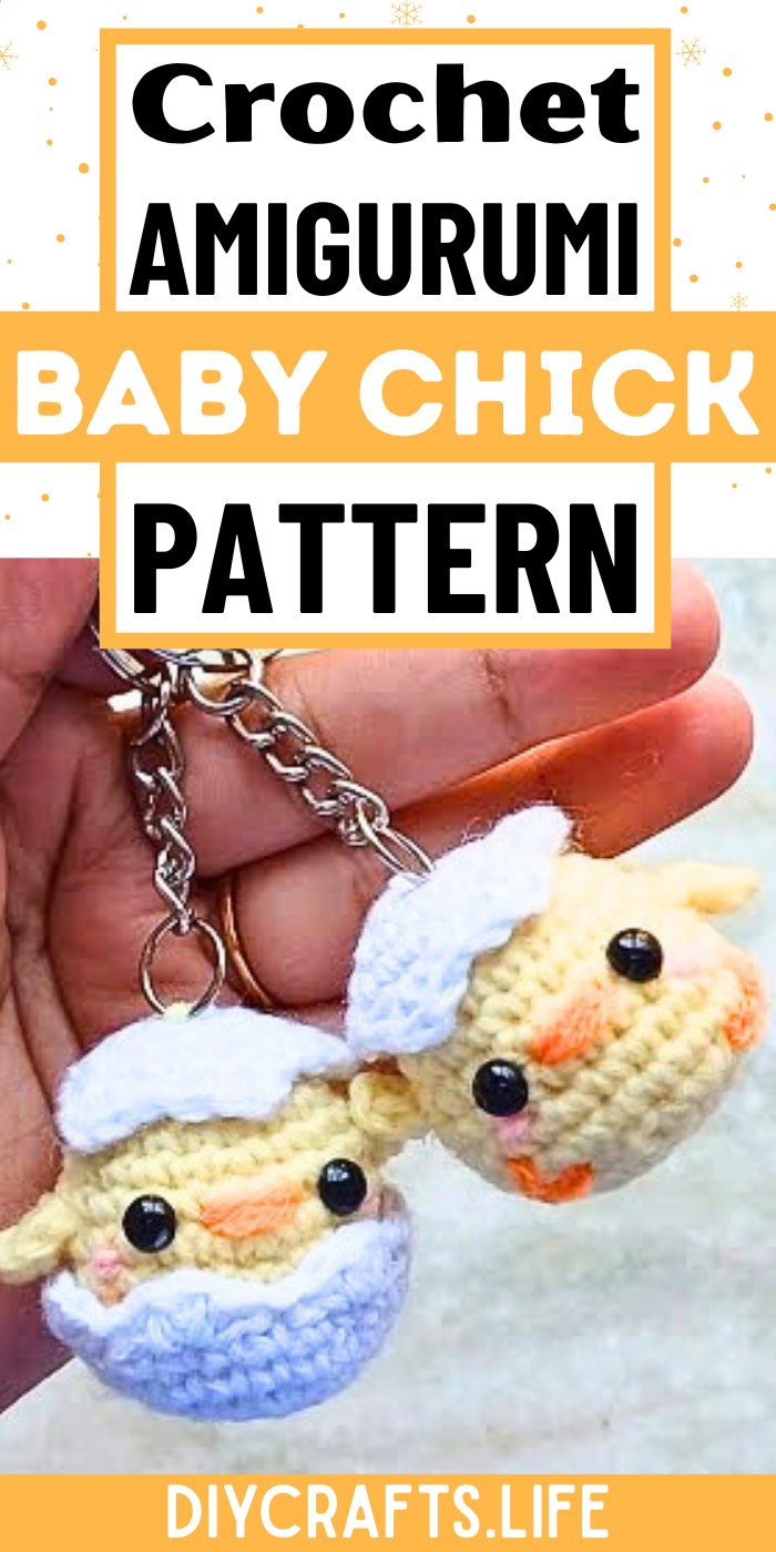 Crochet Baby Chick Amigurumi With Removable Easter Eggshell Gift Pattern