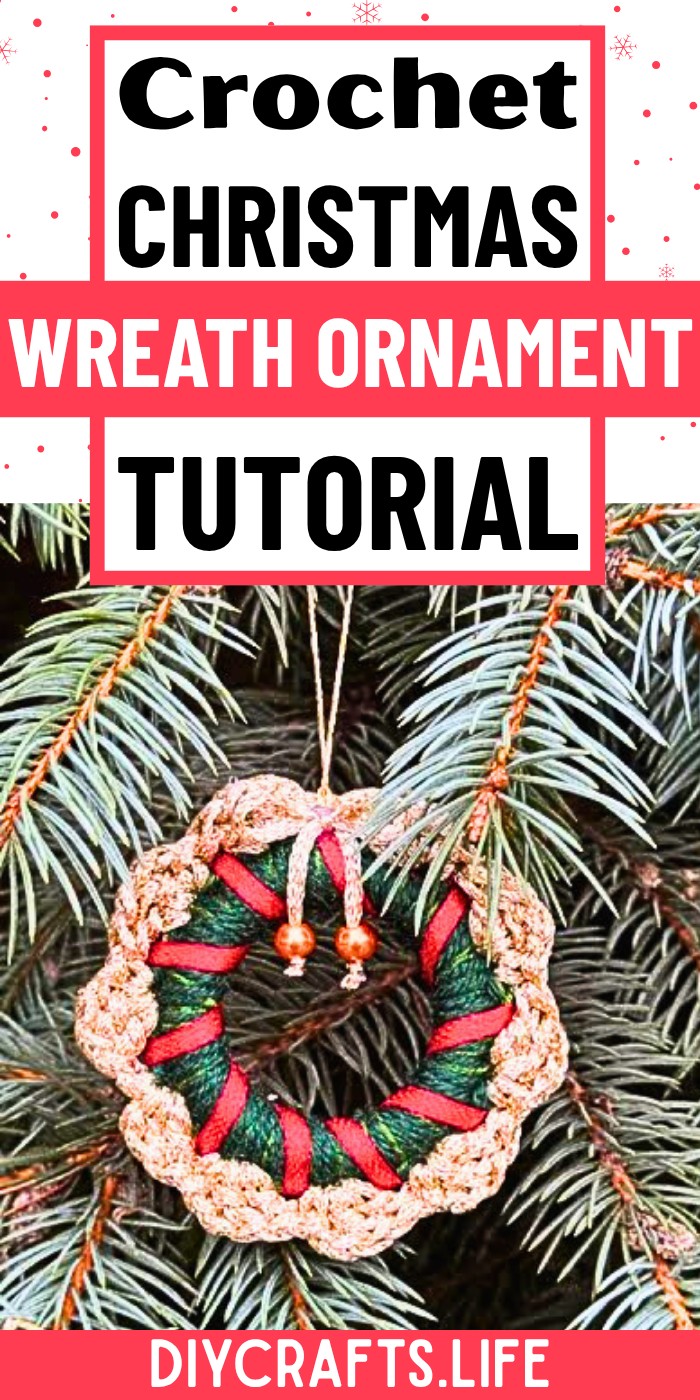 Crochet Christmas Wreath Ornament