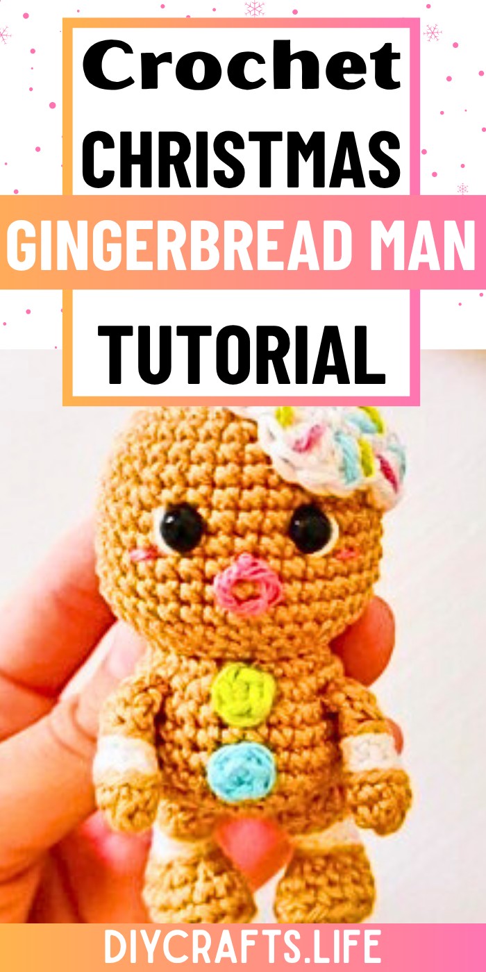 Crochet Gingerbread Man Christmas Ornament