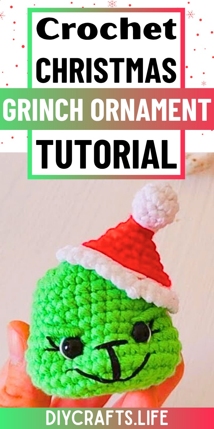 Crochet Grinch Christmas Ornament