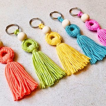 Crochet a Beautiful Angel Keychain Tutorial with Lightweight Acrylic Yarn