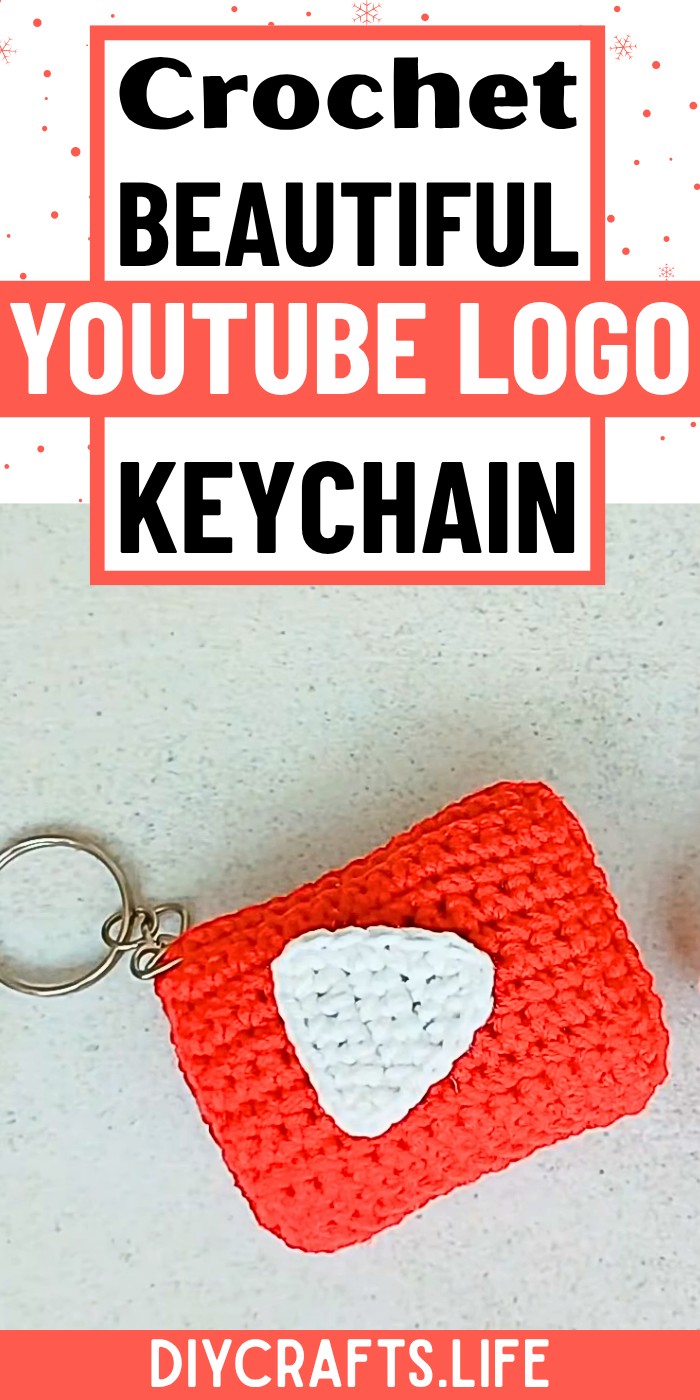 How to Crochet a Stylish and Durable YouTube Logo Keychain