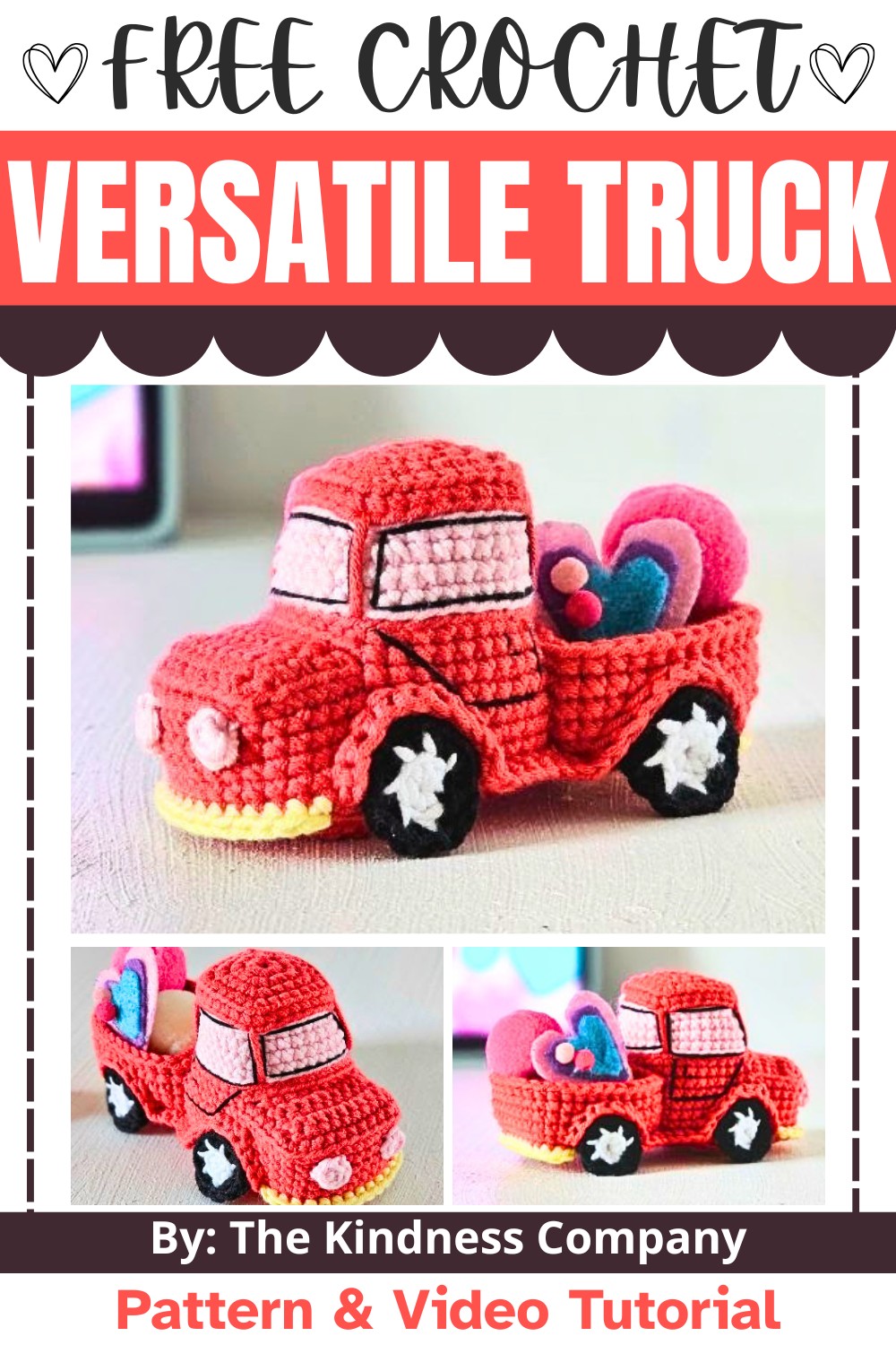 How to Crochet a Cute & Versatile Truck with Fun Detailing