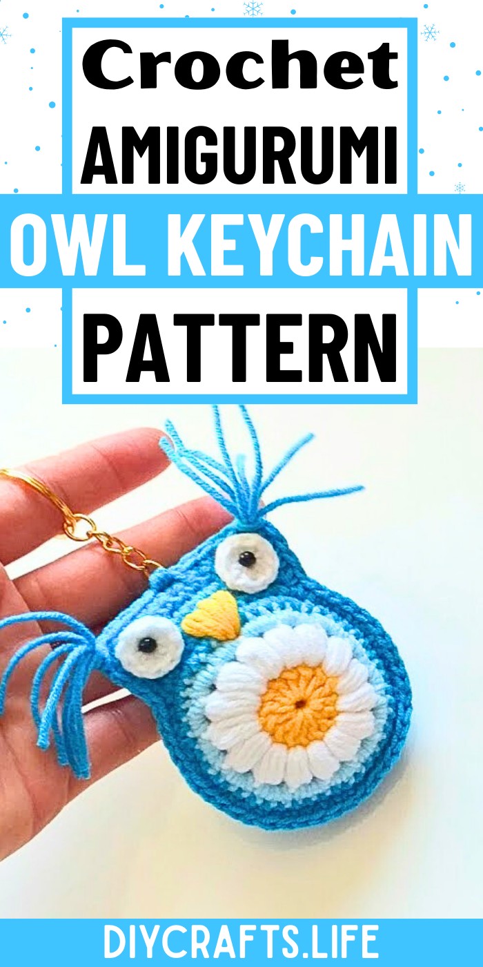How to Crochet a Colorful Owl Keychain with Fun Tassels