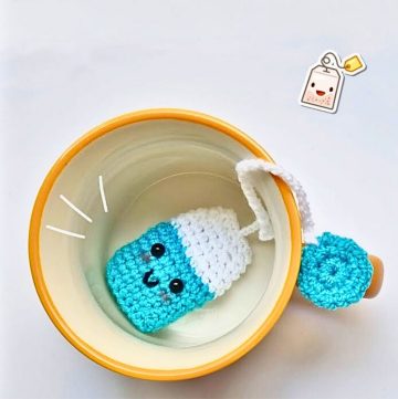 Adorable Crochet Tea Bag Bookmark Pattern