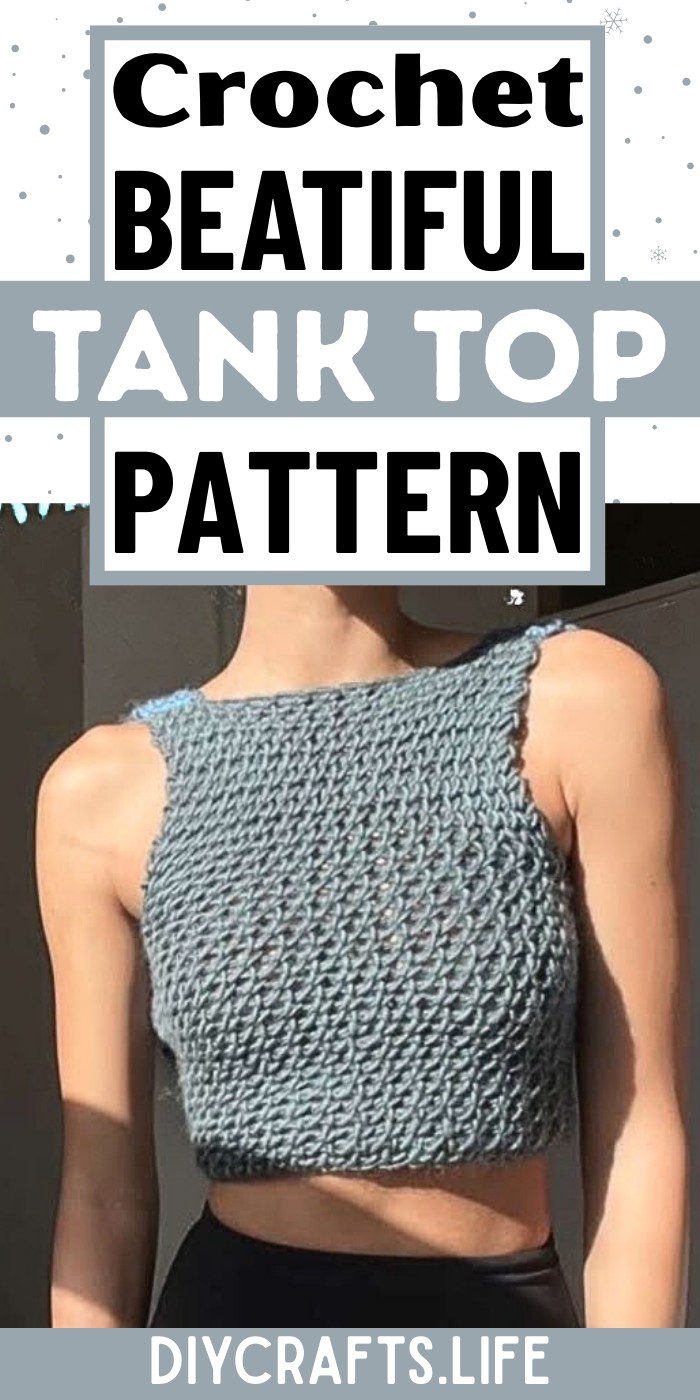 Backless Crochet Tank Top Tutorial Using Knit-Like Stitch
