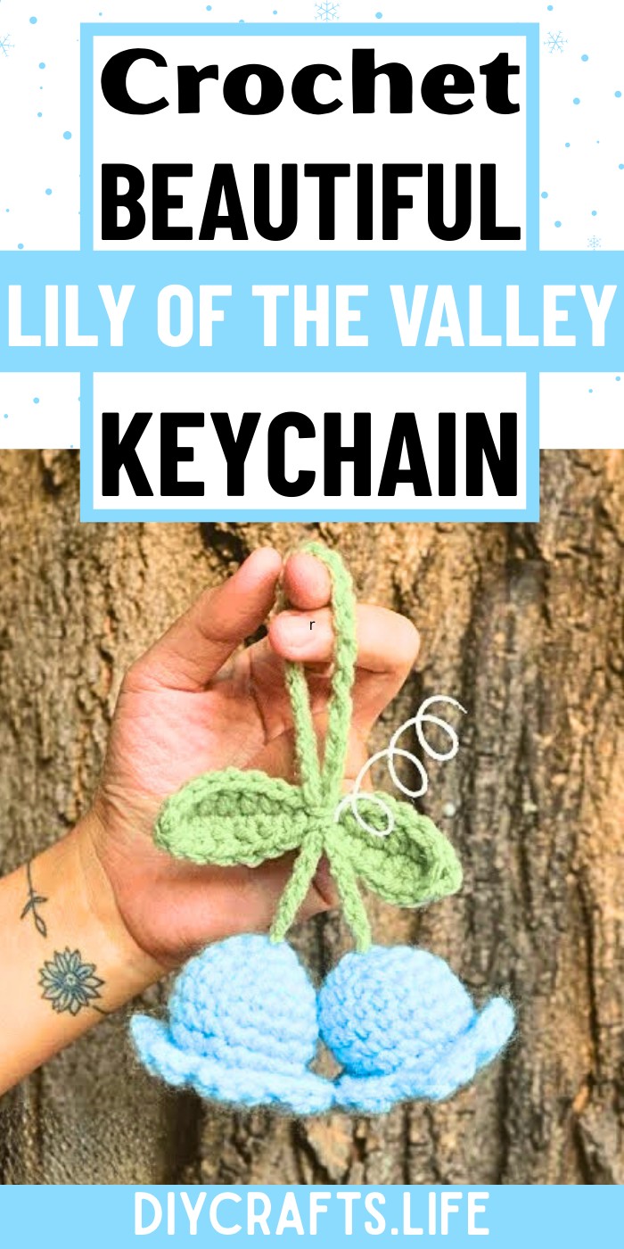 Beautiful Crochet Lily of the Valley Keychain Pattern