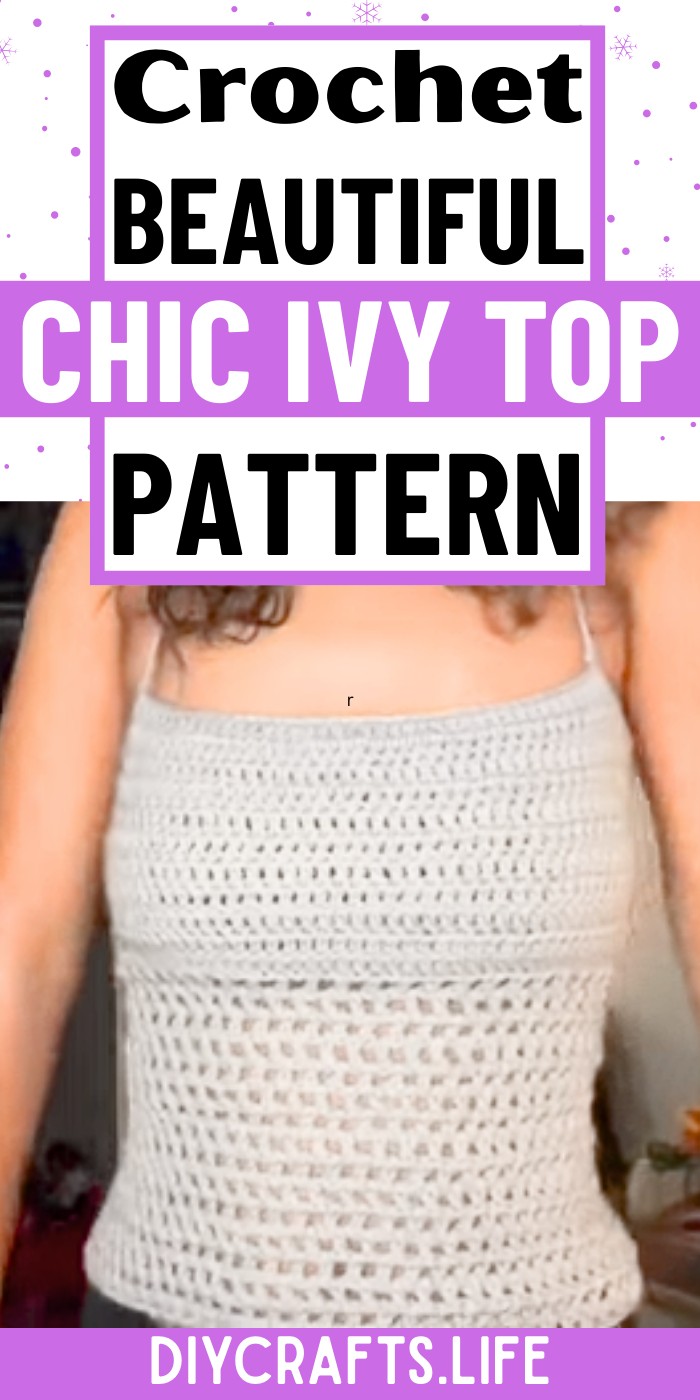 Chic Crochet Ivy Top Pattern with Leaf Motifs