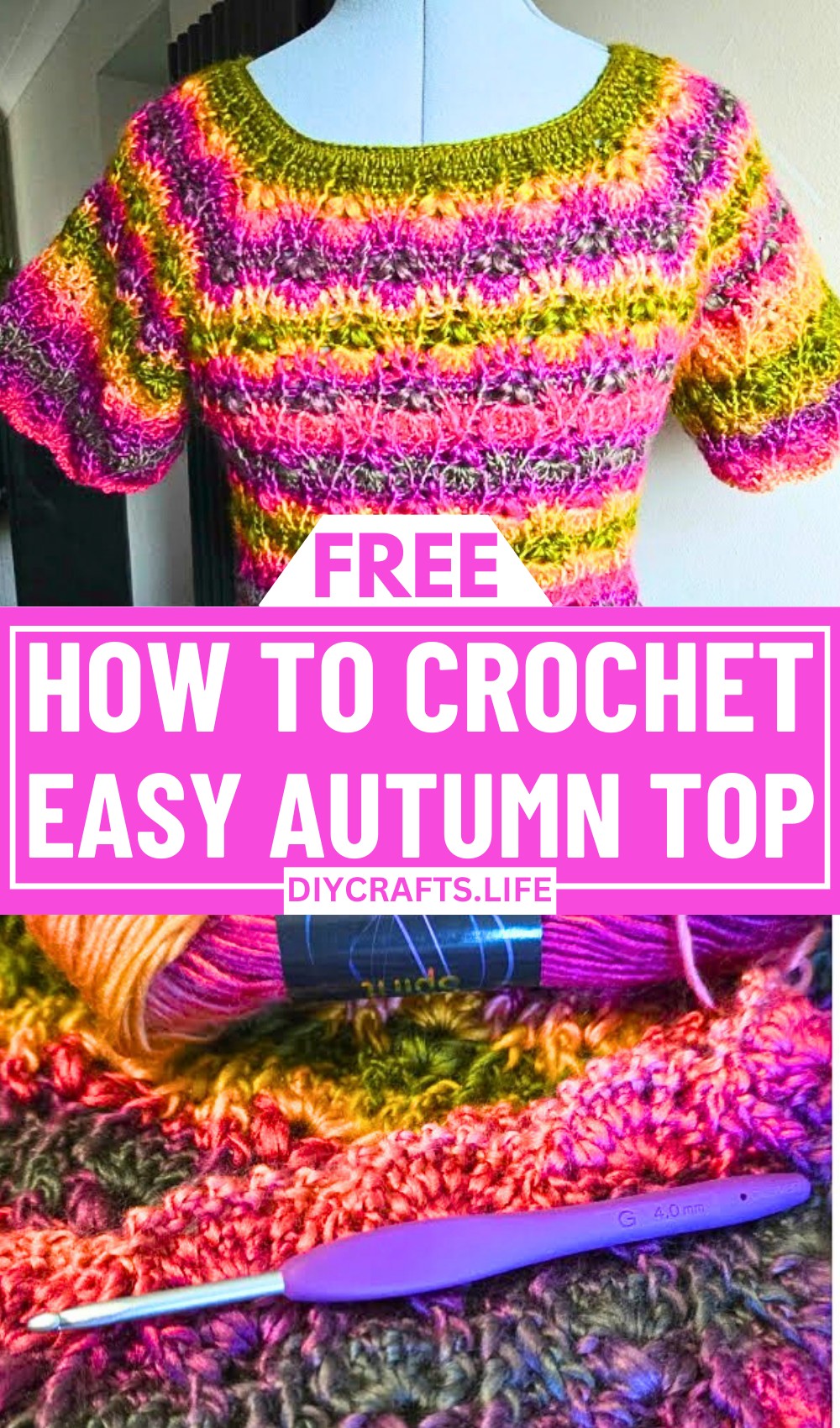 Chic and Comfortable Crochet Autumn Top Tutorial