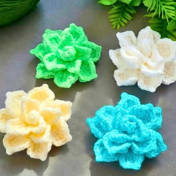 Create Stunning 3D Crochet Jasmine Flowers