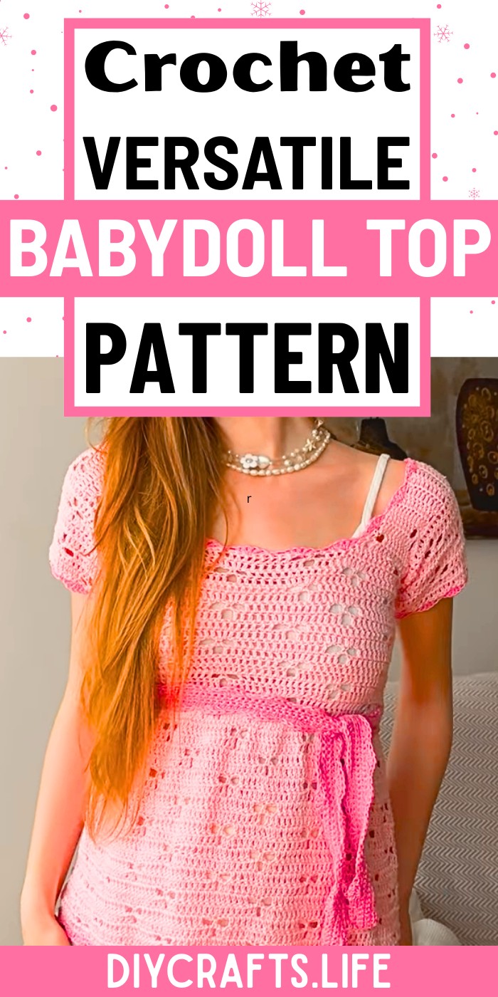 Crochet Babydoll Top - Stylish, Versatile Handmade Fashion