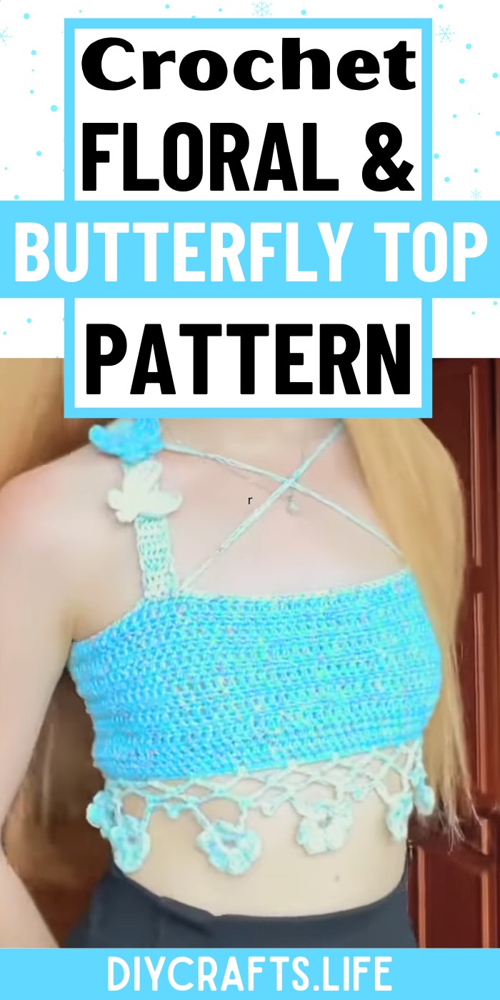 Crochet Floral and Butterfly Top Guide - Unique Nature Design