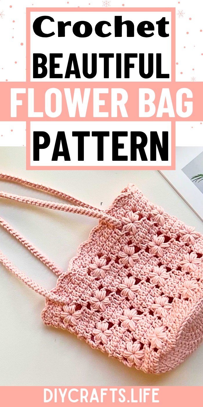 Crochet Flower Bag Pattern - Beautiful, Floral Accessory