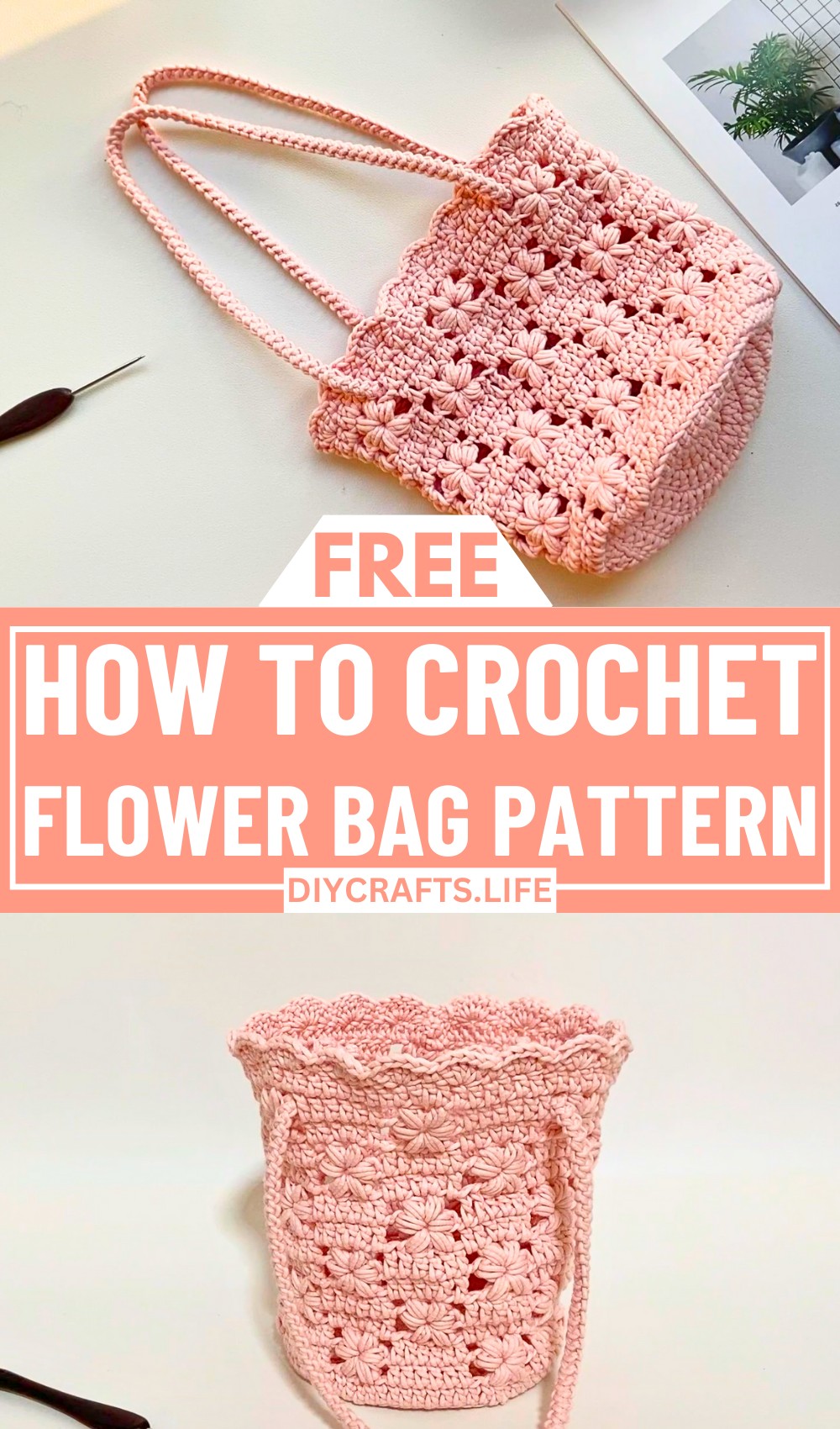 Crochet Flower Bag Pattern - Beautiful, Floral Accessory