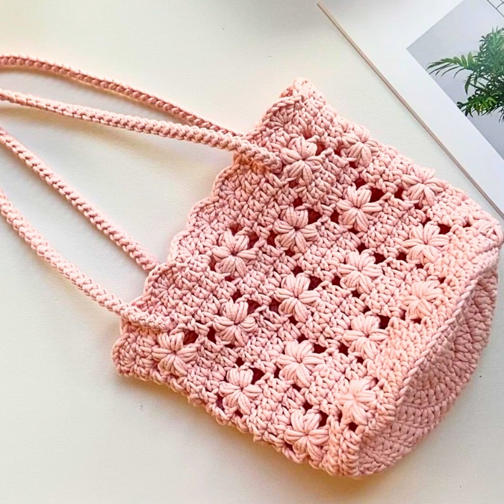 Crochet Flower Bag Pattern - Beautiful, Floral Accessory