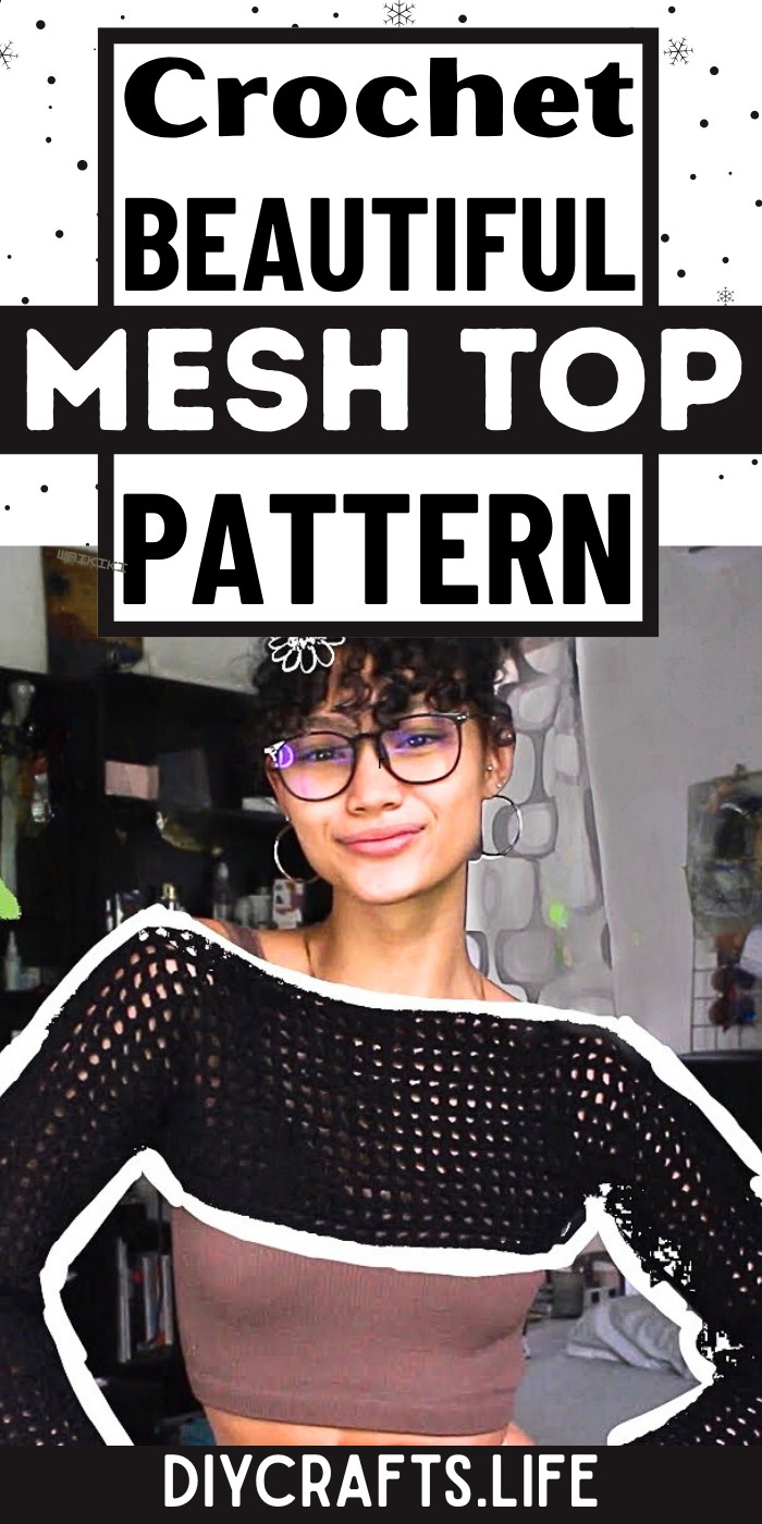 Crochet Mesh Top Pattern with Stunning Openwork Details