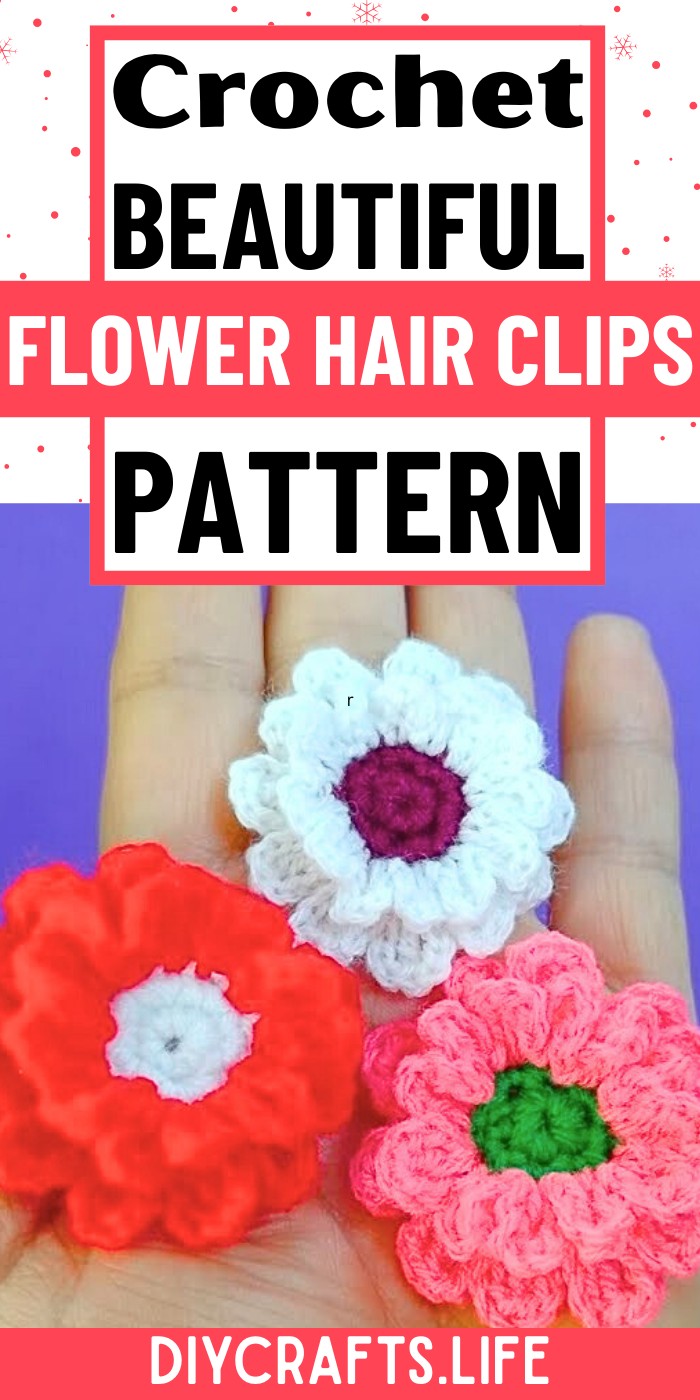 Crochet Mini Flower Hair Clips – Add Handmade Floral Touches