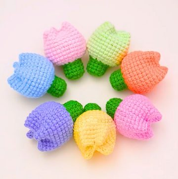 Crochet Mini Tulip Pattern – Quick & Charming