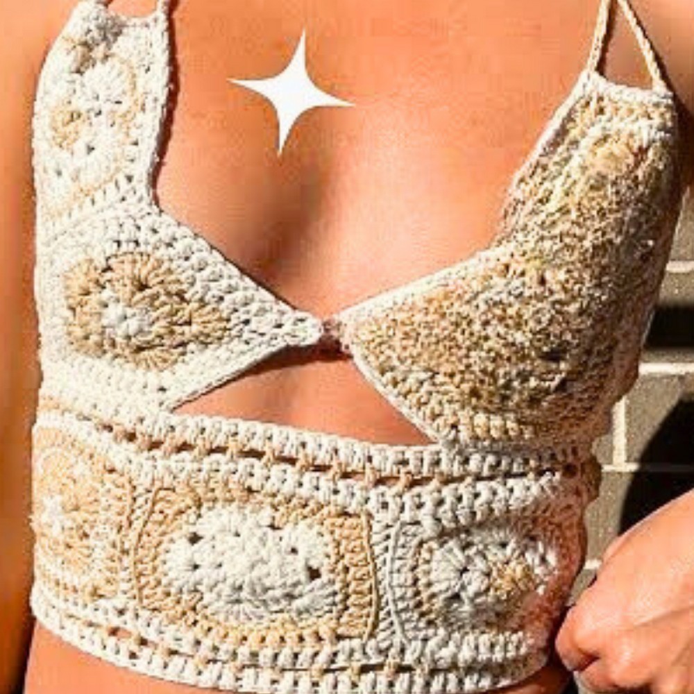 Crochet Mosaic Flower Crop - Bold and Beautiful Crochet Design