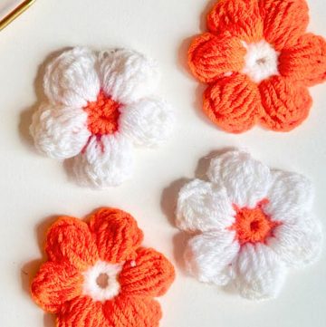 Crochet Puff Flowers Pattern - Soft, Stylish & Unique