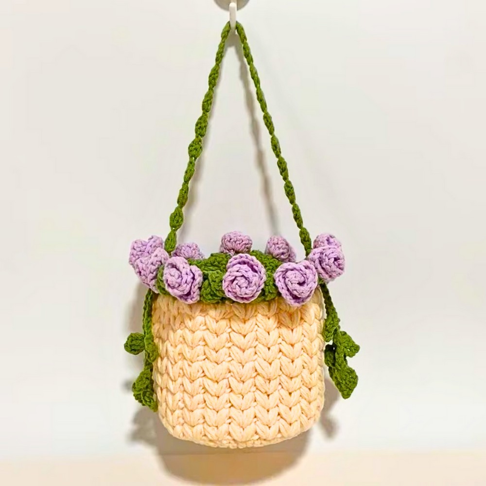 Crochet Rose Bouquet Bag - Blooming Beauty in Every Stitch