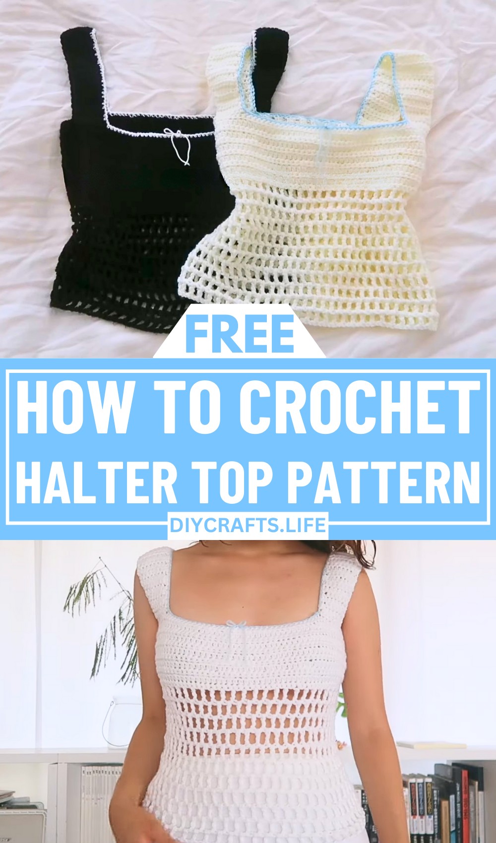 Crochet Square Neck Top - Stylish and Effortless Design