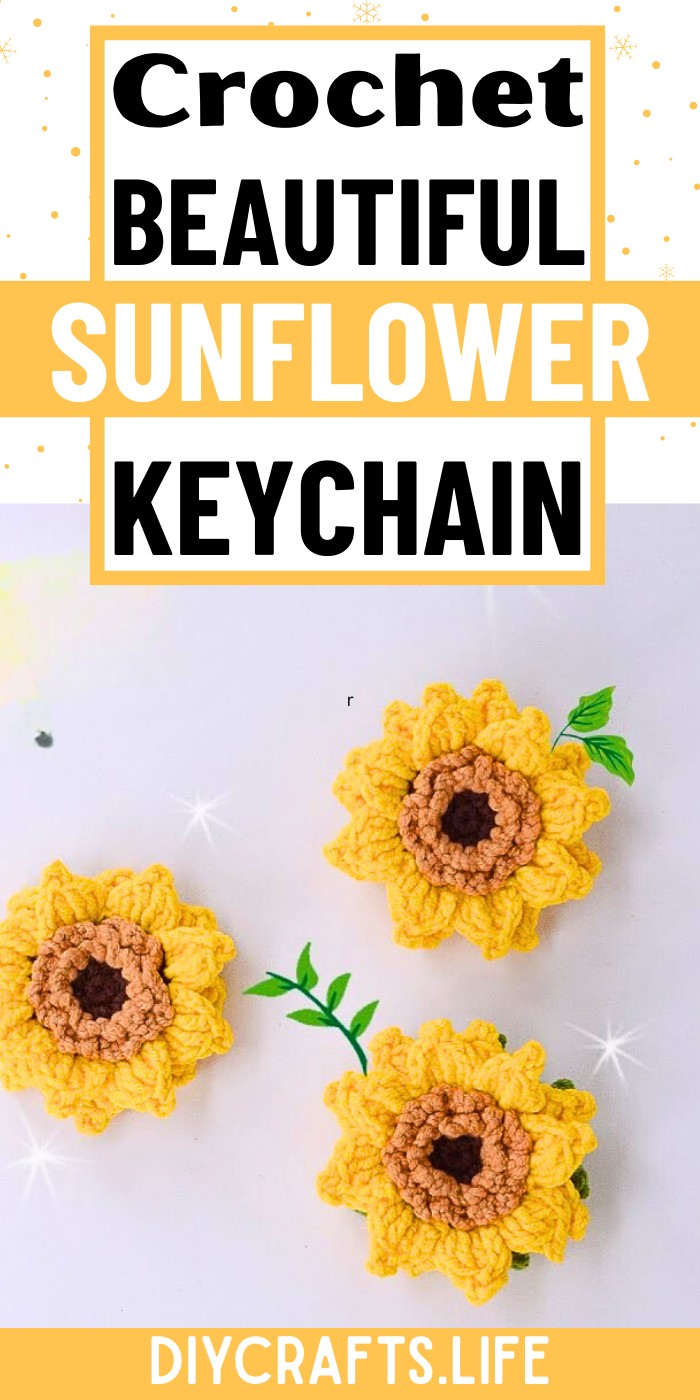 Crochet Sunflower Keychain Pattern – Cute and Creative Design