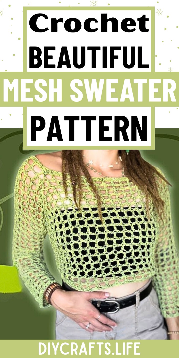 Customizable Crochet Mesh Sweater Tutorial – Unique Raglan Design