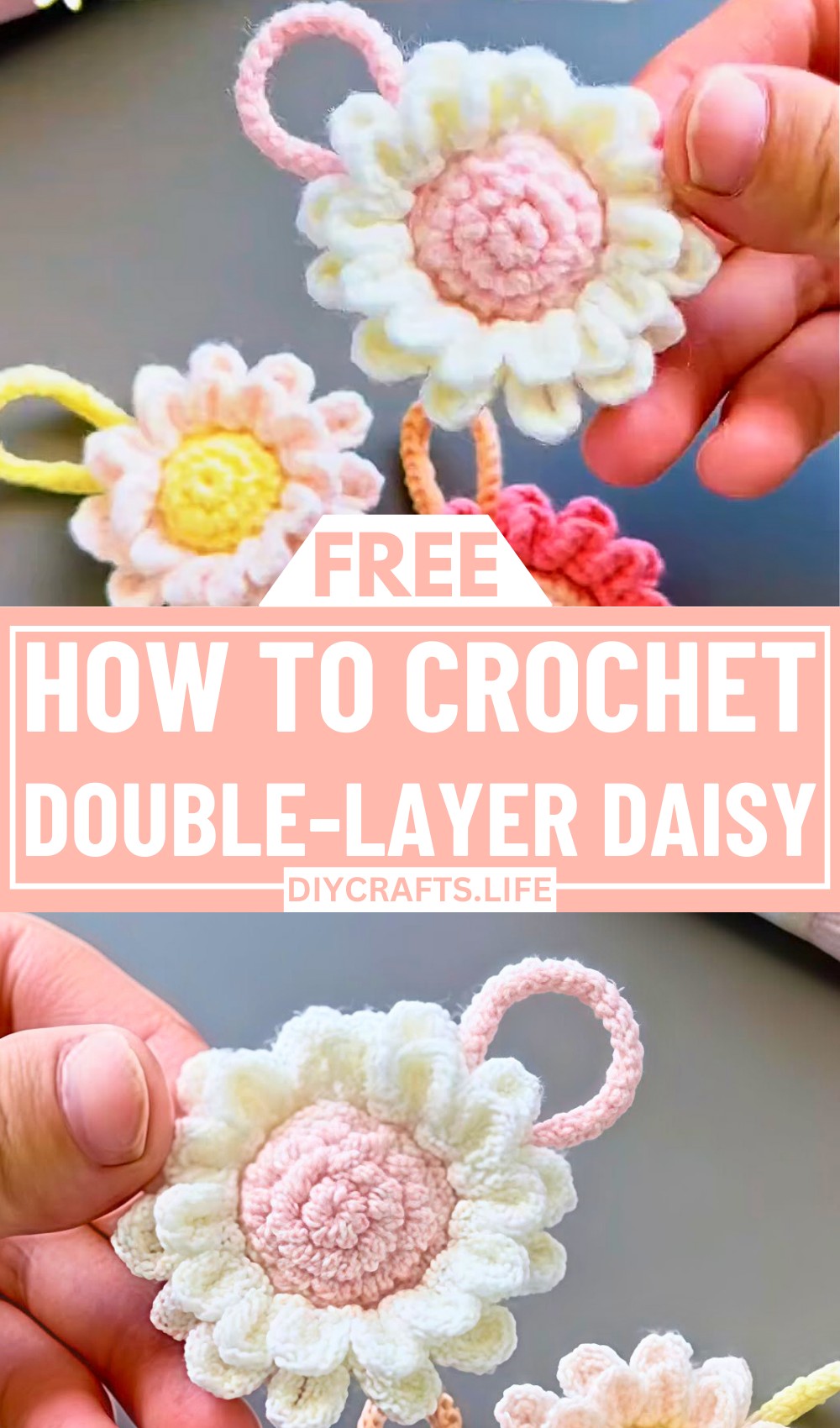 Double-Layer Crochet Daisy – Beautiful, Bold Design