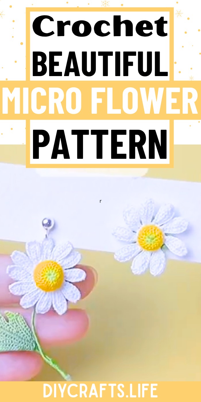 Easy Micro Crochet Flower - Tiny, Beautiful Design