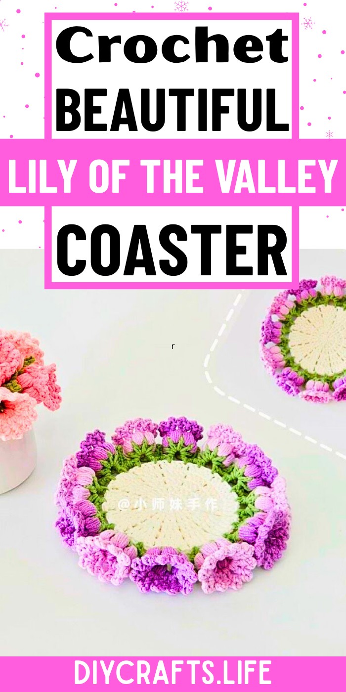 Elegant Crochet Lily of the Valley Coaster Pattern