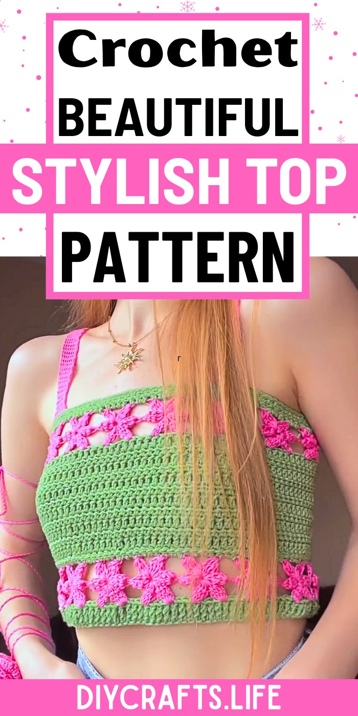 Floral-Inspired Crochet Top - Stylish, Simple, and Unique