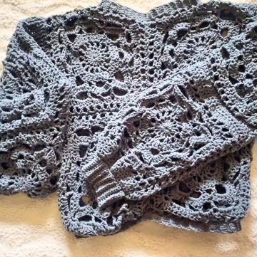 Granny Square Crochet Sweater – Cozy Patchwork Style