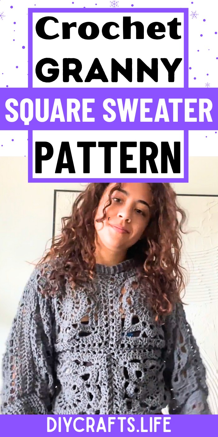 Granny Square Crochet Sweater – Cozy Patchwork Style