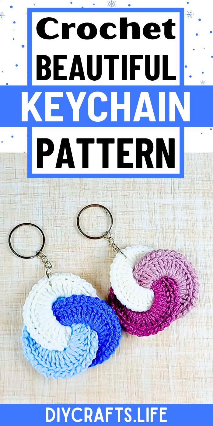 How To Crochet Keychain Using Acrylic Yarn And Simple Stitches