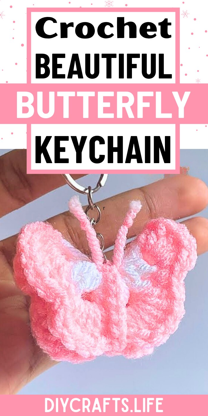How to Crochet Butterfly Keychain with Step-by-Step Tutorial