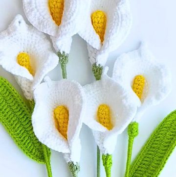 How to Crochet Calla Lily Flowers - Beautiful and Simple