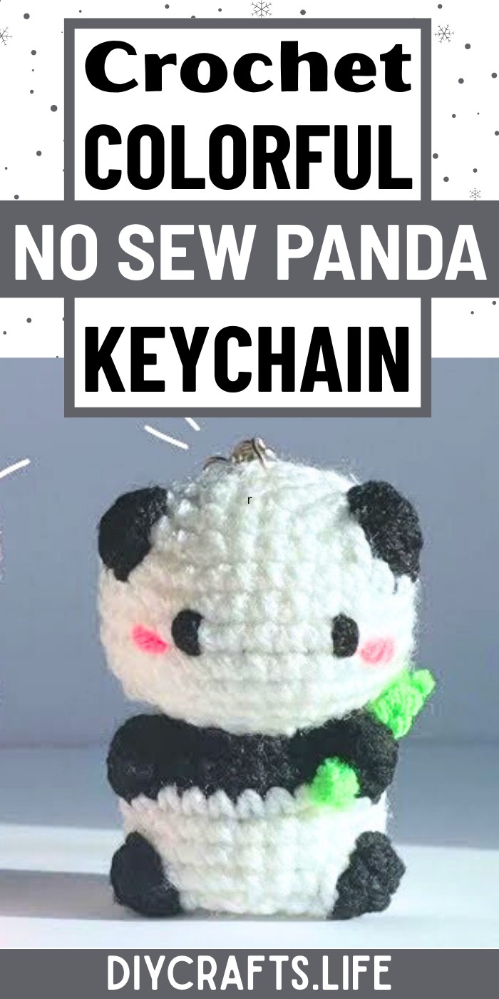 How to Crochet a No Sew Panda with Easy Keychain Setup