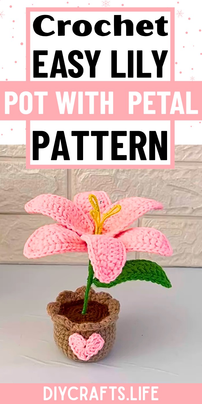 Stunning Crochet Lily Pot with Unique Petal Techniques