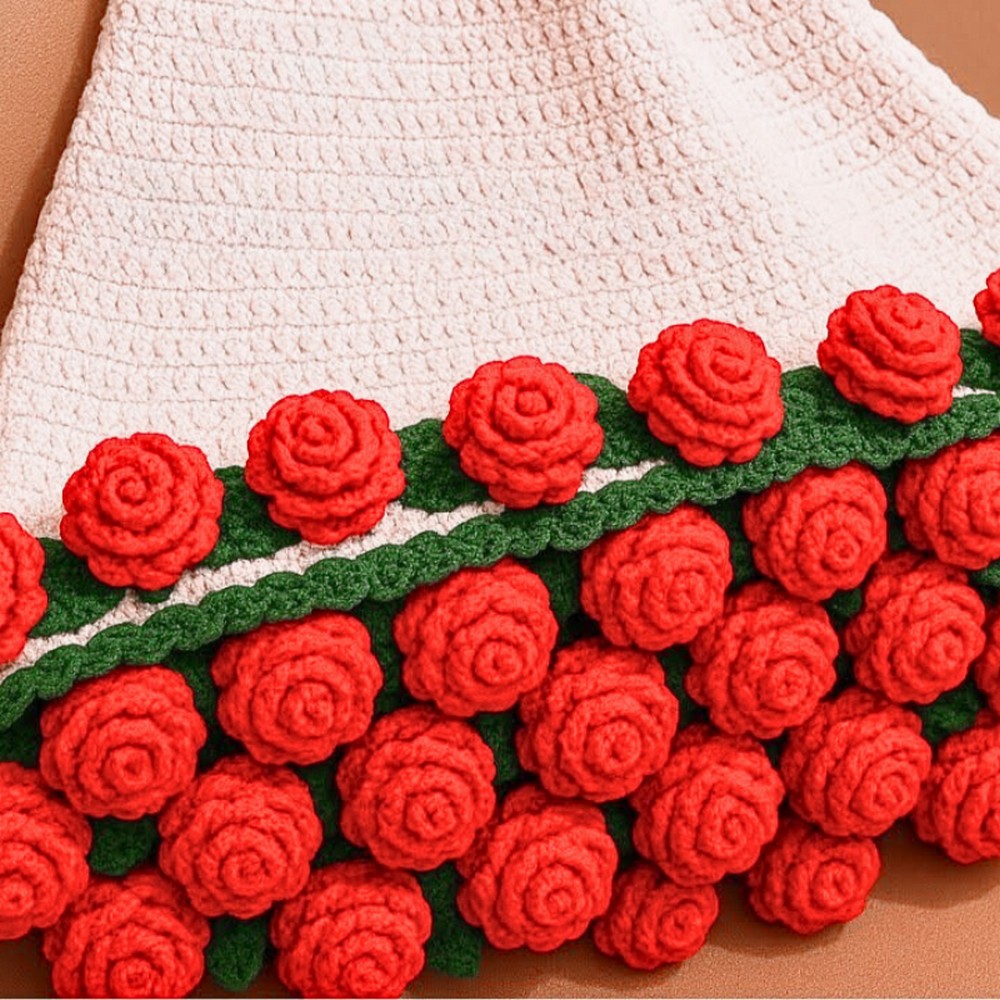 Crochet Rose Blanket Tutorial With Stunning Floral Designs