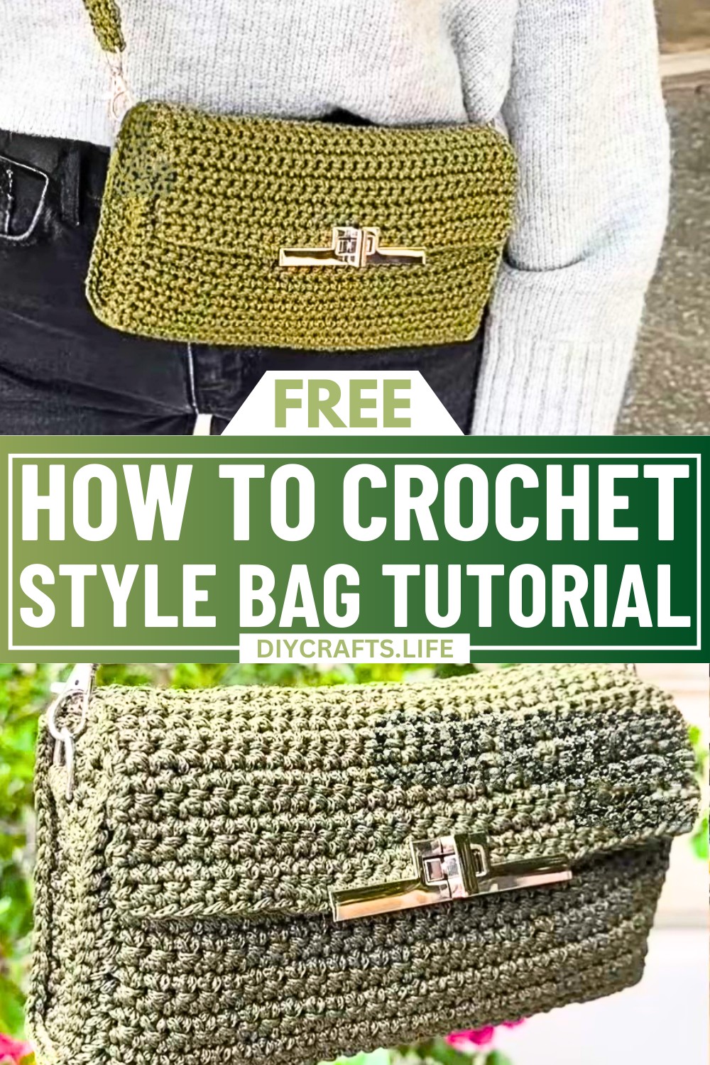 Crochet Bag Tutorial - Textured Design & Practical Style