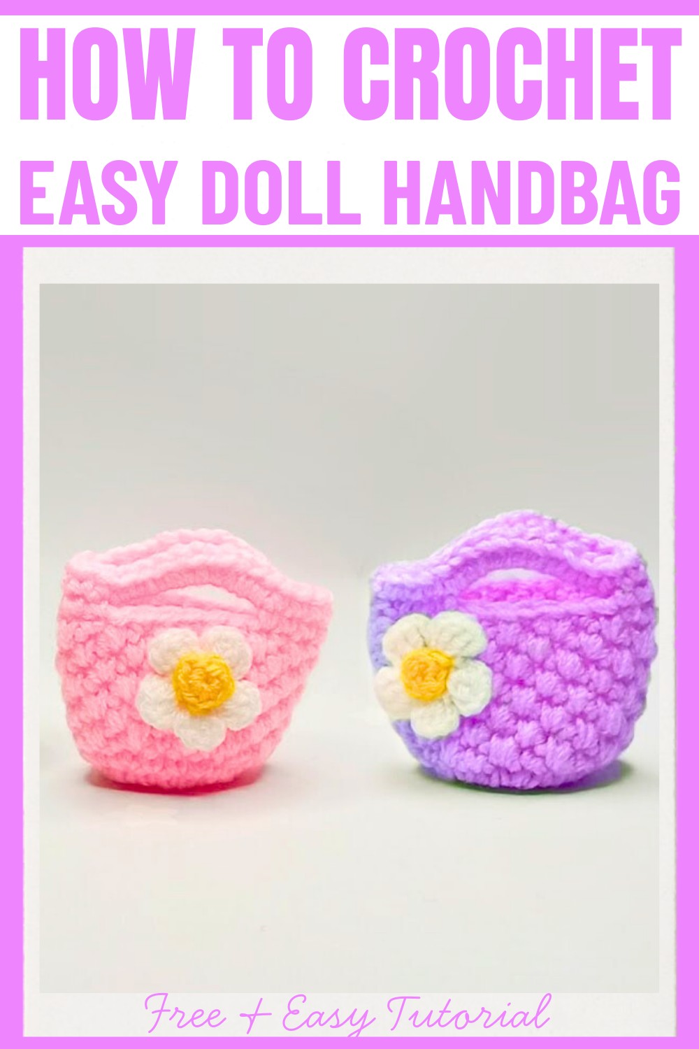 Crochet Doll Handbag Pattern – Sweet and Stylish Design