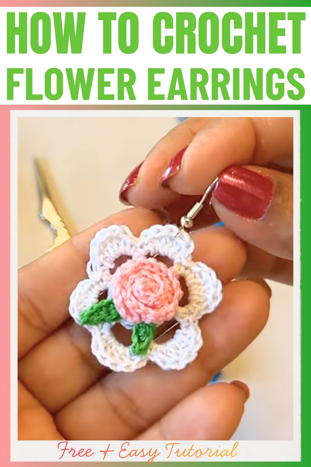 Crochet Flower Earrings – Craft Your Style