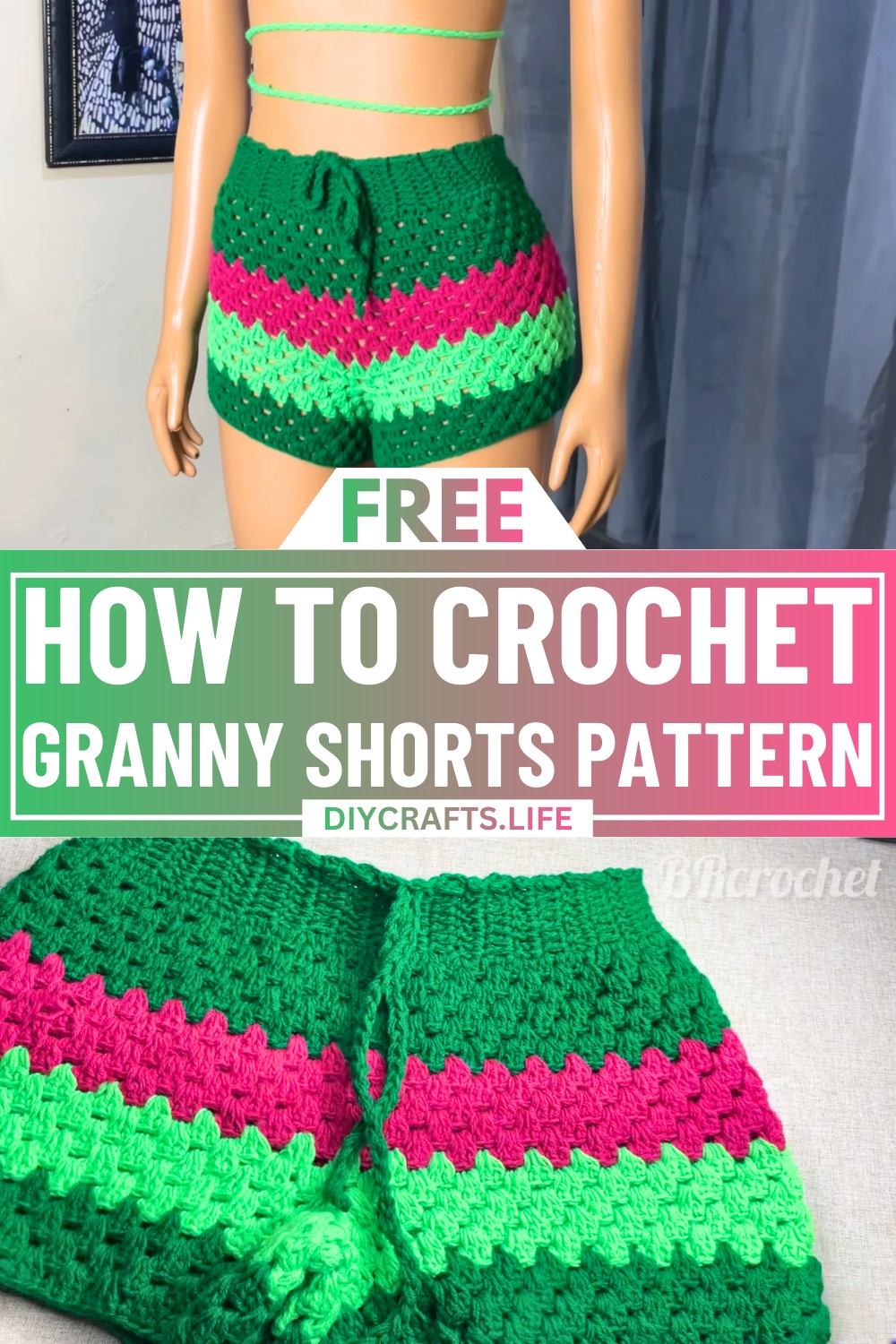Crochet Granny Shorts Pattern - Stylish, Fun & Customizable