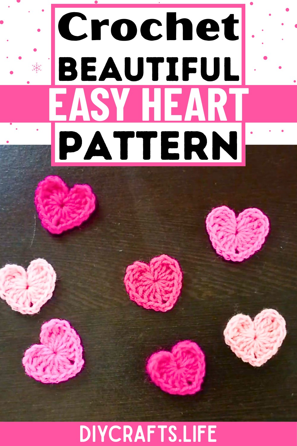 Crochet Heart Pattern – Fast, Beautiful Applique Tutorial