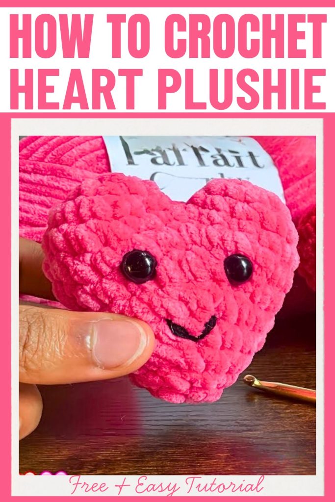 Crochet Heart Plushie Pattern – Cute and Personalized - DIY Crafts